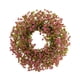 thumbnail image 1 of Corona para Puerta de Entrada, Corona de Flores Artificiales, Corona Redonda de Primavera Y Verano, Guirnalda Colgante para Decoración de Ventanas de Rosa roja, 1 of 5