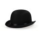 thumbnail image 1 of Sombrero Rubies Satin Derby para adulto, color negro, 1 of 7