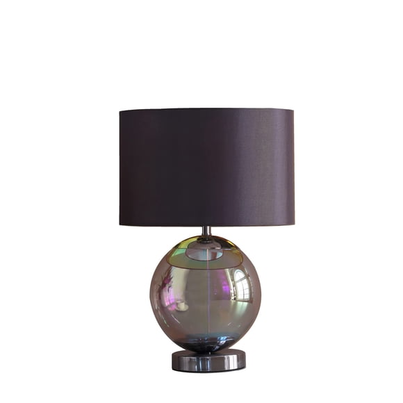 Lámpara de mesa ORE International Artie Orb Iridiscente Cromo 47cm