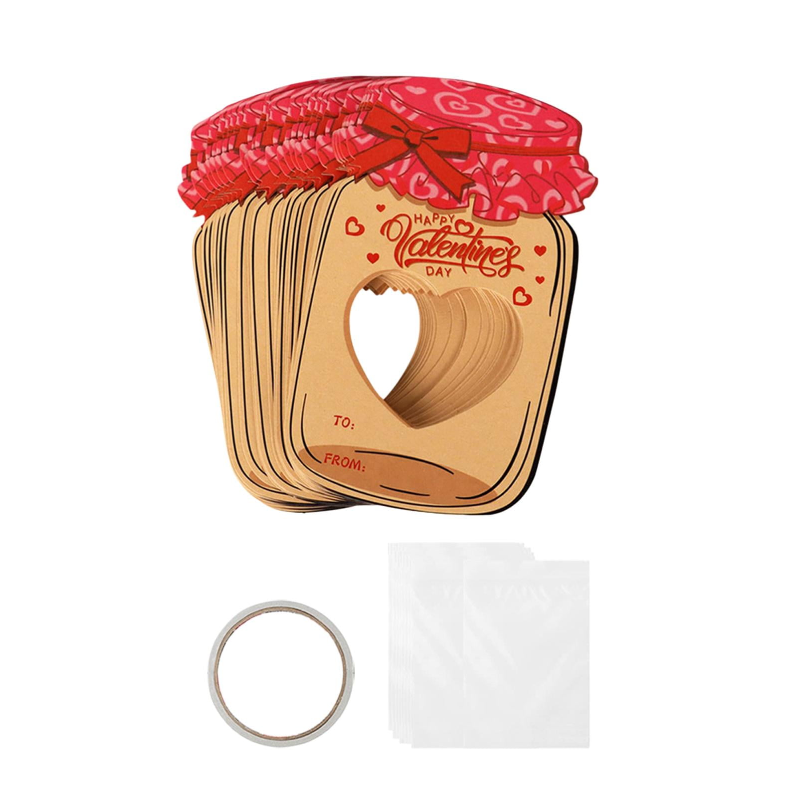 Magideal - 30 Uds. Tarjetas Del Día De San Valentín, Tarjetas De Intercambio De San Valentín Para Niños, Juego De Tarjetas De San Valentín Con Forma De Botella D , Estilo C