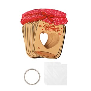 Magideal - 30 Uds. Tarjetas Del Día De San Valentín, Tarjetas De Intercambio De San Valentín Para Niños, Juego De Tarjetas De San Valentín Con Forma De Botella D , Estilo C