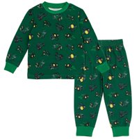 Conjunto De Pijama John Deere Tractor Para Niños Pequeños, Verde 5T