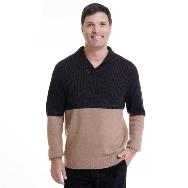 Sweater Cuello Cruzado Beige beige 2XL