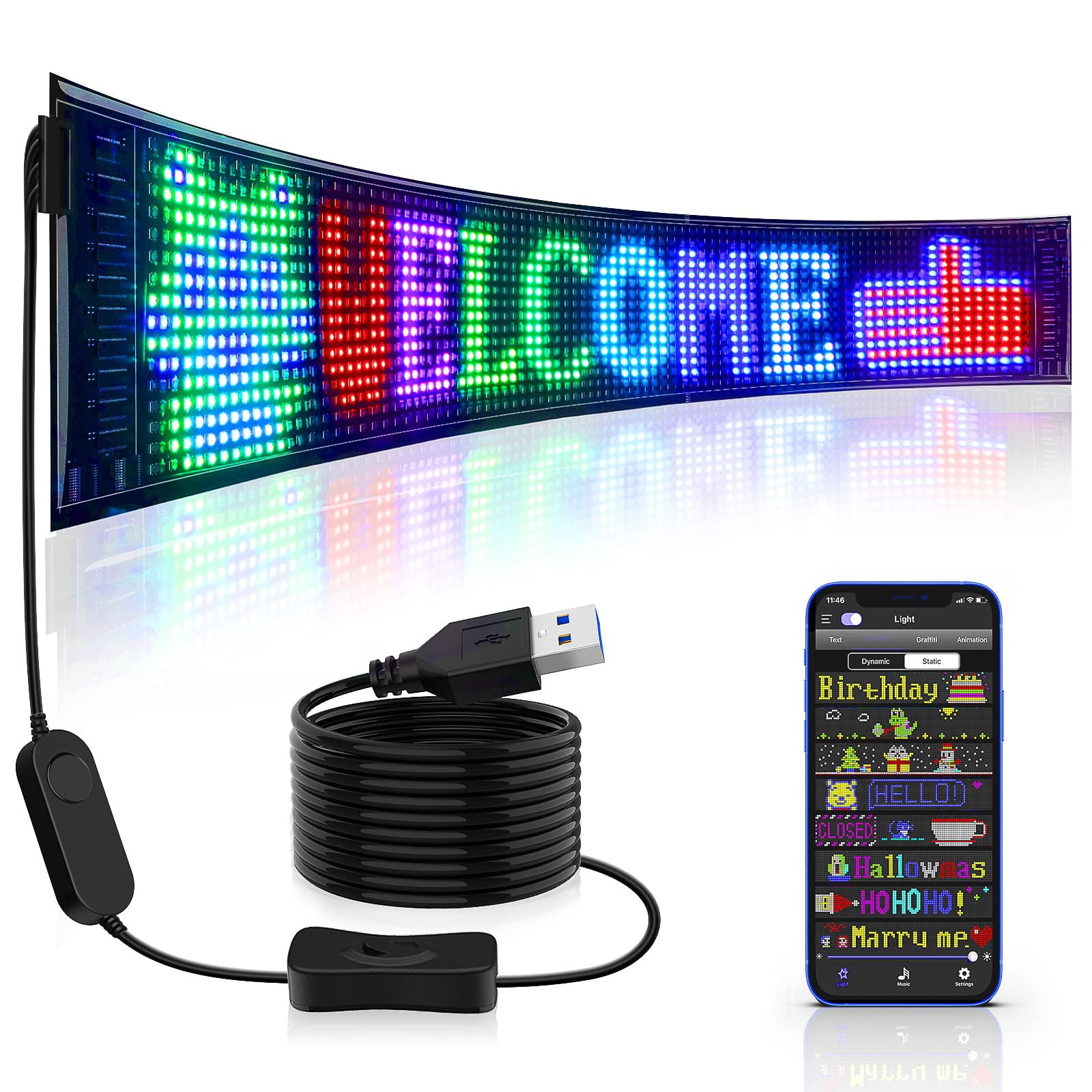 Letrero Led Para Tienda Rayhome Scrolling, Enorme Publicidad Brillante