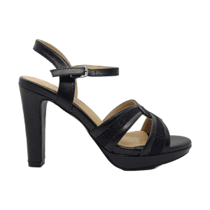 Sandalias De Fiesta Bonny Franco Negras | 384-0034 - Talla 36