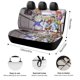 thumbnail image 2 of Pepper Ann-theme Car Rear Seat Covers Back Elastic Flexible Car Seat Covers Decorative Fits Most Cars 120x59x76cm, 2 of 6