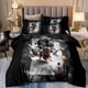 thumbnail image 3 of Feather Duvet Duna Quilt Cover Set Bed Bedding Pillowcase 3-Piece Bedding Set (1 Duvet Cover + 2 Pillow Shams), 3 of 5