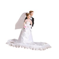 Magideal - Figura De Pastel De Bodas, Conjunto De Novios, Simulación Multifunción, Escena En Miniatura, Estatua De Pareja De Personas Para Escena En Miniatura A