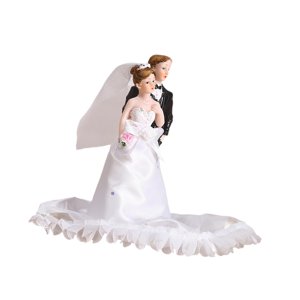 Magideal - Figura De Pastel De Bodas, Conjunto De Novios, Simulación Multifunción, Escena En Miniatura, Estatua De Pareja De Personas Para Escena En Miniatura A