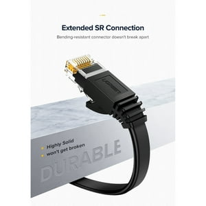 Ugreen - Cable De Red 8M Cat6 (1000Mbps) Negro Nw102