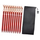 thumbnail image 1 of 10pcs Profesional De Aleación De Aluminio Al Aire Libre Familia Tienda Estacas Clavijas Clavo De Tierra Rojo, 1 of 5