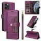 thumbnail image 1 of FOXDOCK Funda tipo Cartera para iPhone 13 Pro Max – Cubierta de Cuero PU con Múltiples Ranuras, Bolsillo para Efectivo y Correa de Muñeca, 1 of 6