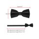thumbnail image 4 of INSPIRE CHIC Corbatas de Lazo Formales para Hombre con Correa Ajustable Negra, 4 of 5