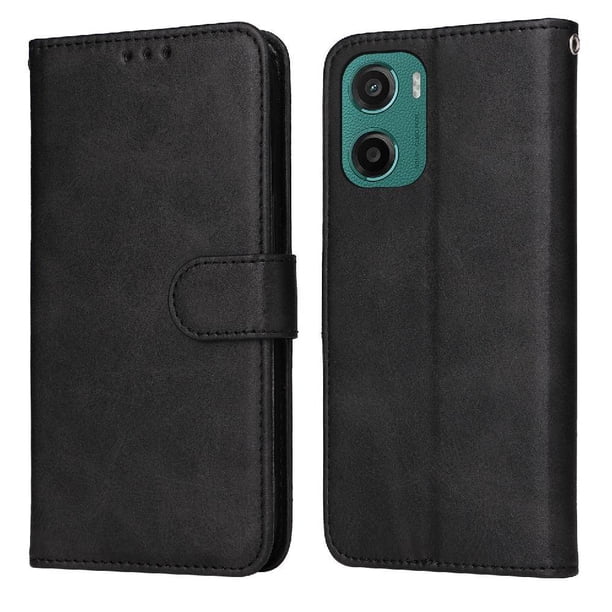 Funda Billetera para Motorola Moto G05 con Porta Tarjetas y Soporte Ajustable Negro