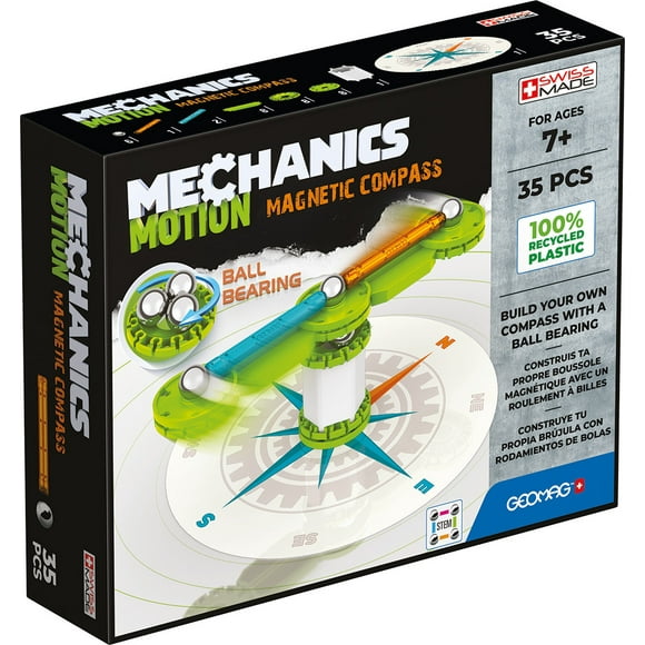 Juego de Creacion Magnético Mechanics Motion Compas (35 piezas)
