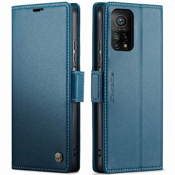 CaseMe tipo cartera Xiaomi 10T/10T Pro con cierre magnético, RFID, tarjetero, soporte, carga inalámbrica