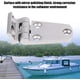 thumbnail image 3 of Juego de 2 bisagras plegables de acero inoxidable para escotilla de puerta de barco (orificio de tornillo: 45 mm/1,8 pulgadas), 3 of 7
