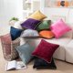 thumbnail image 2 of Xiao Hua Fundas de almohada, 2 unidades, color beige, para sofá - Protectores de almohada de 45*45 cm con cremallera, tamaño estándar, poliéster, para decoración del hogar., 2 of 3