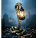thumbnail image 1 of Estatua de jardín QZJDDZSW serpiente solar de 28 cm color bronce, 1 of 9