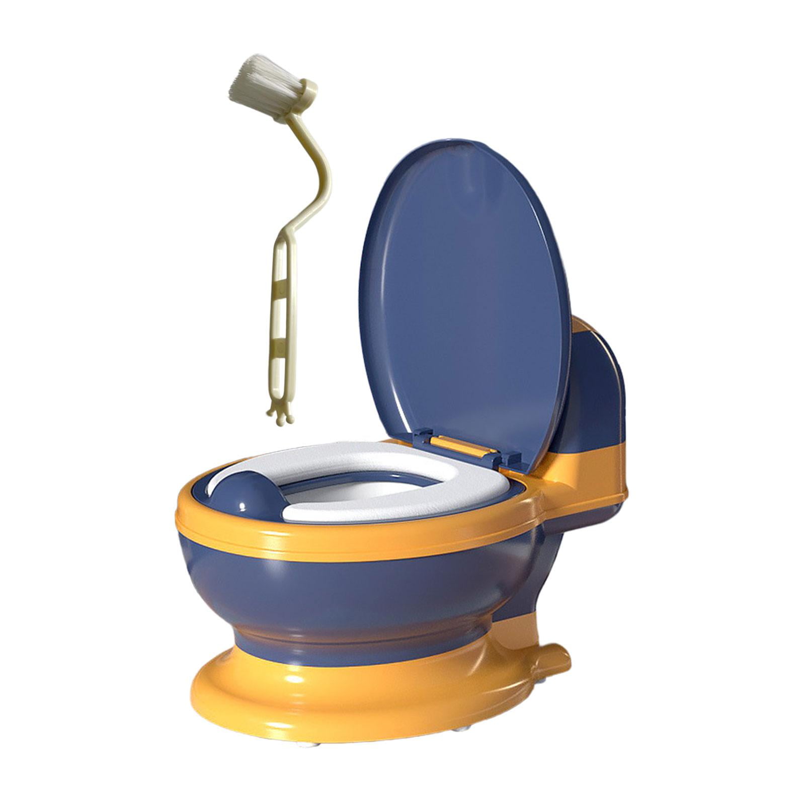 Bothyi - Orinal De Entrenamiento Para Ir Al Baño Tamaño Compacto Orinal Antideslizante Asiento Para Bebés De 0 A 7 Años Anillo De Asiento De Pvc Azul