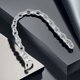 thumbnail image 5 of Pulsera de Cadena de Plata Esterlina 925 para Hombre Transparente 5A+ CZ Diamante Simulado Pulsera para Hombre Hipoalergénica Pulsera de Eslabones Cubanos para Hombre 16-20CM, 5 of 8