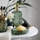 thumbnail image 3 of Juego De Accesorios De Baño 6 Piezas De Vidrio Transparente Verde, 3 of 8