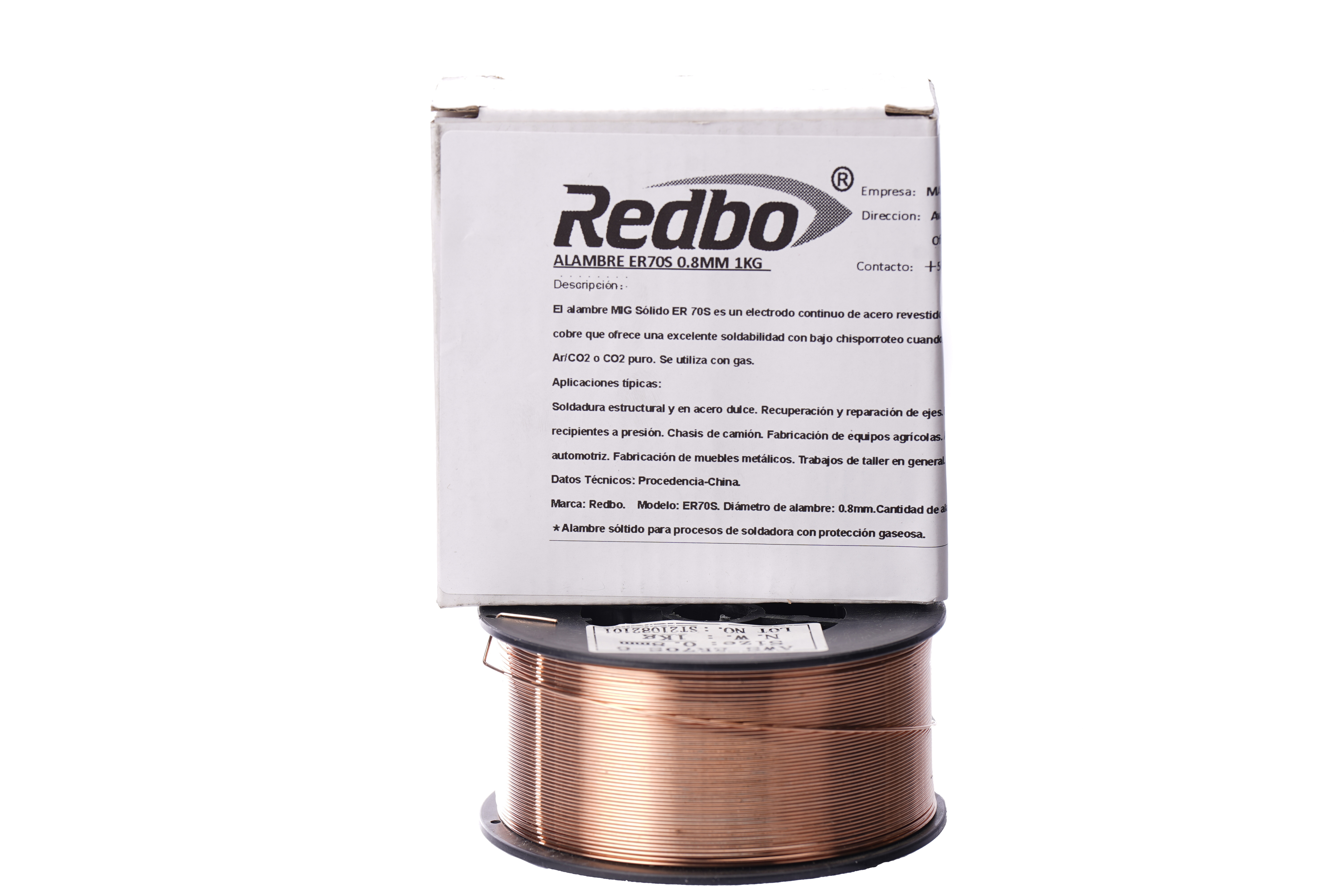 Redbo - Alambre Sólido Er70S-6 0.8Mm 1Kg