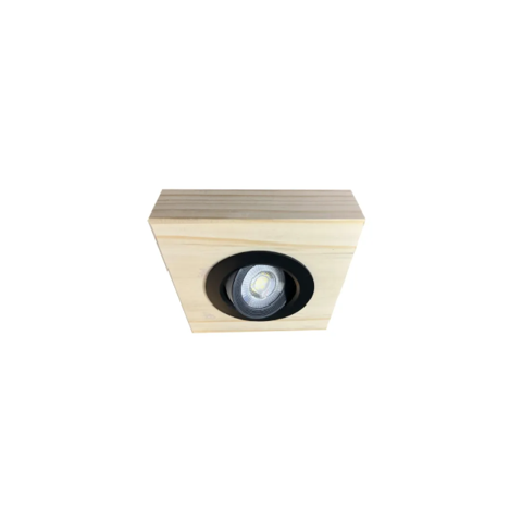 Genérico - Lámpara Techo Madera Rústica Led Incorporado 7W Cobertizo