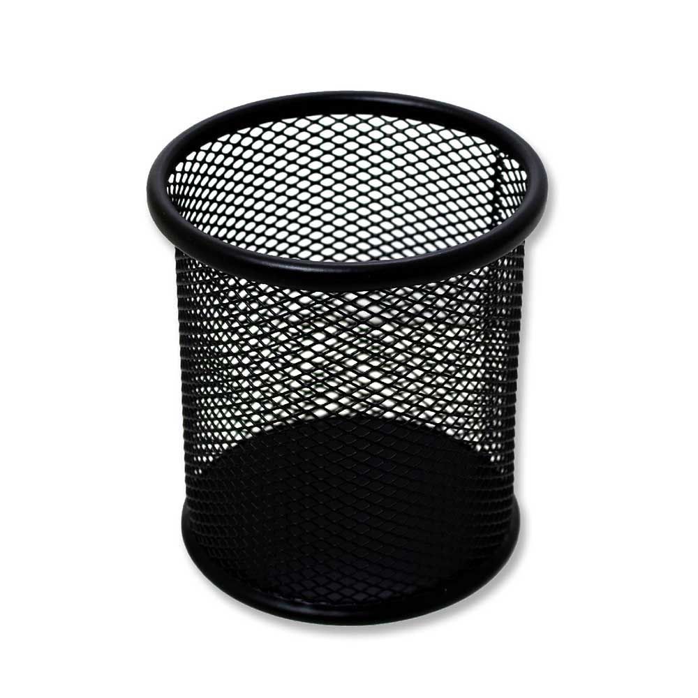 Oem - Porta Lápiz De Rejilla Malla Negra Metálica Oficina Nc