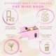 thumbnail image 3 of Dispensador de vino Wine Nook 3 L rosa con tiza incluida, 3 of 6