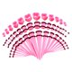 thumbnail image 5 of 48 unids acrílico oído camillas expansor oído ahorra túneles del corazón tapones de color rosa, 5 of 5