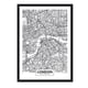thumbnail image 1 of Cuadro Mapa Londres con Marco Negro 50x40 CM, 1 of 1
