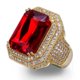 thumbnail image 1 of Anillos de Compromiso Brillantes Punky Rapero de Lujo a la Moda para Hombre Brillantes con Iced out Hip Hop Zirconia Cúbica Anillos para Hombre, 1 of 9