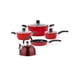 thumbnail image 1 of Pack Cocina Firenze Rojo + Tetera Sicilia - 7 Piezas Aluminio + Acero Inoxidable, 1 of 2