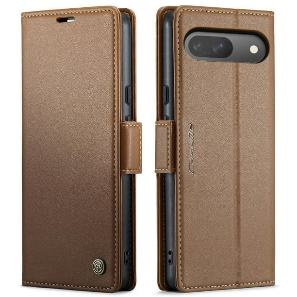 CaseMe tipo cartera Google Pixel 9 Pro con cierre magnético, RFID, tarjetero, soporte, carga inalámbrica