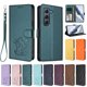 thumbnail image 3 of Infinix HOT 60 PRO 4G Funda Billetera con Estampado de Gato, Verde Oscuro, 3 of 6