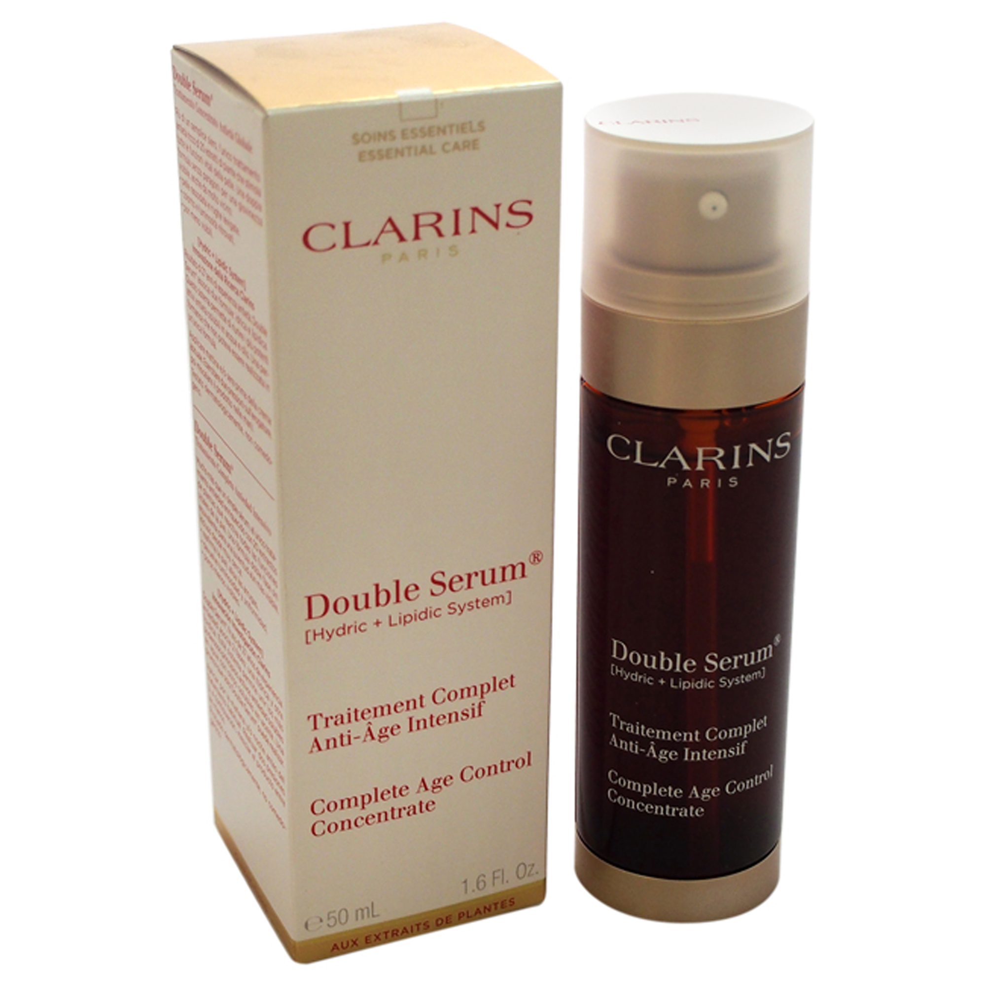 Clarins - Concentrado Completo De Control De Edad De Suero Doble De Para Unisex - Suero De 1.6 Oz