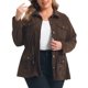thumbnail image 1 of GRACE & GRANDEUR Chaqueta Casual de Mujer de Talla Grande Pana con Cordón en la Cintura, 1 of 7