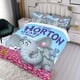 thumbnail image 3 of ¡Horton Escucha a Quién! Conjunto de sábanas temático, trío de piezas, cómodo y amigable con la piel, diseño único, regalo de decoración para el hogar para familiares, amigos y fans,135cm *200cm, 3 of 6