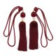 thumbnail image 5 of 1 par colgando bola cortina tieback borlas accesorios de cortina rojo, 5 of 5
