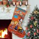 thumbnail image 1 of PEANUTS Tema: Calcetines de Navidad, fino lino blanco para colgar en escaleras y chimenea, decoración navideña para el hogar, regalo de Navidad. 54cm × 38cm, 1 of 5