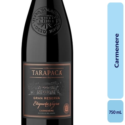 Vino Carménère Botella 750 Ml Tarapaca