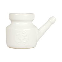 Ioensy - Olla Neti De Cerámica, A Prueba De Fugas, Para Enjuague Nasal, Duradera Para Limpieza Nasal, 350Ml, Color Blanco