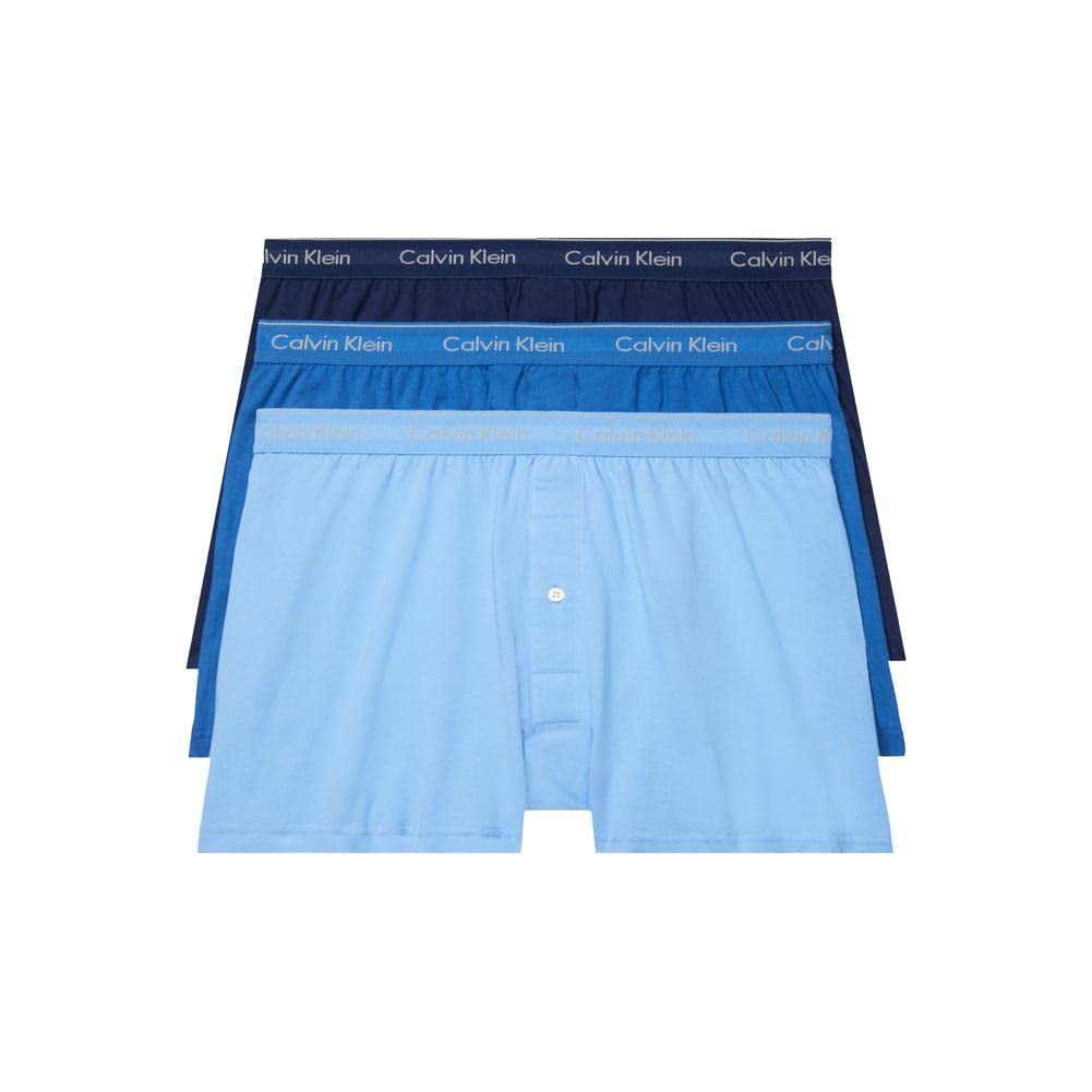 Boxer Calvin Klein Cotton Classics Para Hombre, Paquete De 3 Unidades, Talla M
