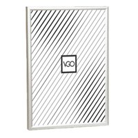 Vgo - Marco Aluminio Clasico Plateado 20X30 Cm