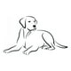 thumbnail image 1 of Decomural Sitting Labrador Dog WS-34708, 1 of 2