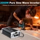 thumbnail image 3 of Inversor de corriente CELYYPU de 2000 W, onda sinusoidal pura, 12 V DC a 110 V AC, 3 of 7