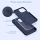 thumbnail image 3 of Funda para teléfono Miracase compatible con iPhone 12 Pro Max, color azul marino, 3 of 7