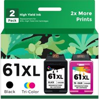 Cartucho De Tinta Ubinki 61Xl, Color Negro, Paquete De 2 Unidades Para Hp Envy 4500