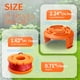 thumbnail image 2 of 18 Packs, Replacement 10ft(118.11inch) Grass Trimmer Line Spool, Edger Line Spool Compatible Model Worx WA0010 (16 Replacement Line Spool, 4 Trimmer Cap), 2 of 2
